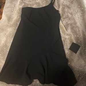 Lulu's Chic Black One-Shoulder Dress